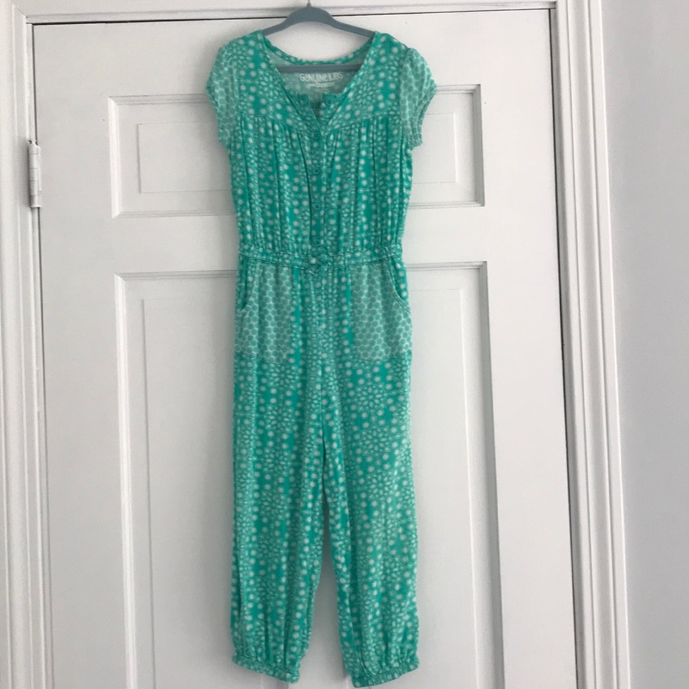 Girls Capped Sleeve Jumpsuit - Picture 1 of 6